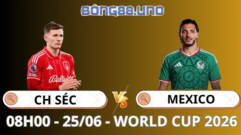 Soi Kèo Séc Vs Mexico - World Cup - 25/06/2026