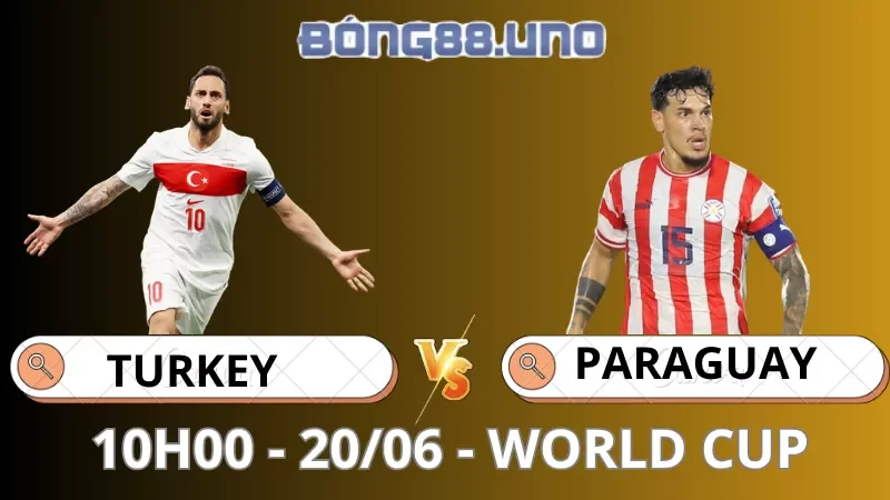 Soi Kèo Thổ Nhĩ Kỳ Vs Paraguay - World Cup - 20/06/2026